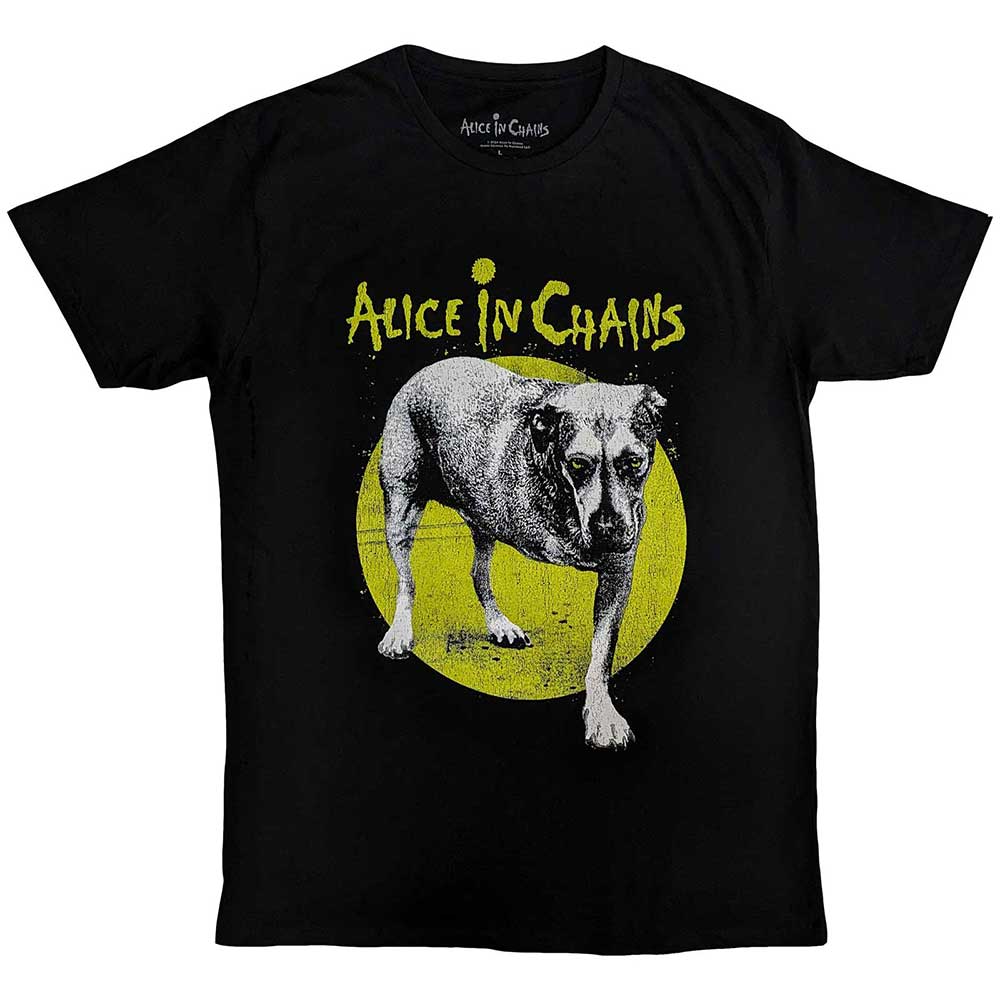 Alice In Chains Unisex T-Shirt: Three-Legged Dog v2 (Black) 