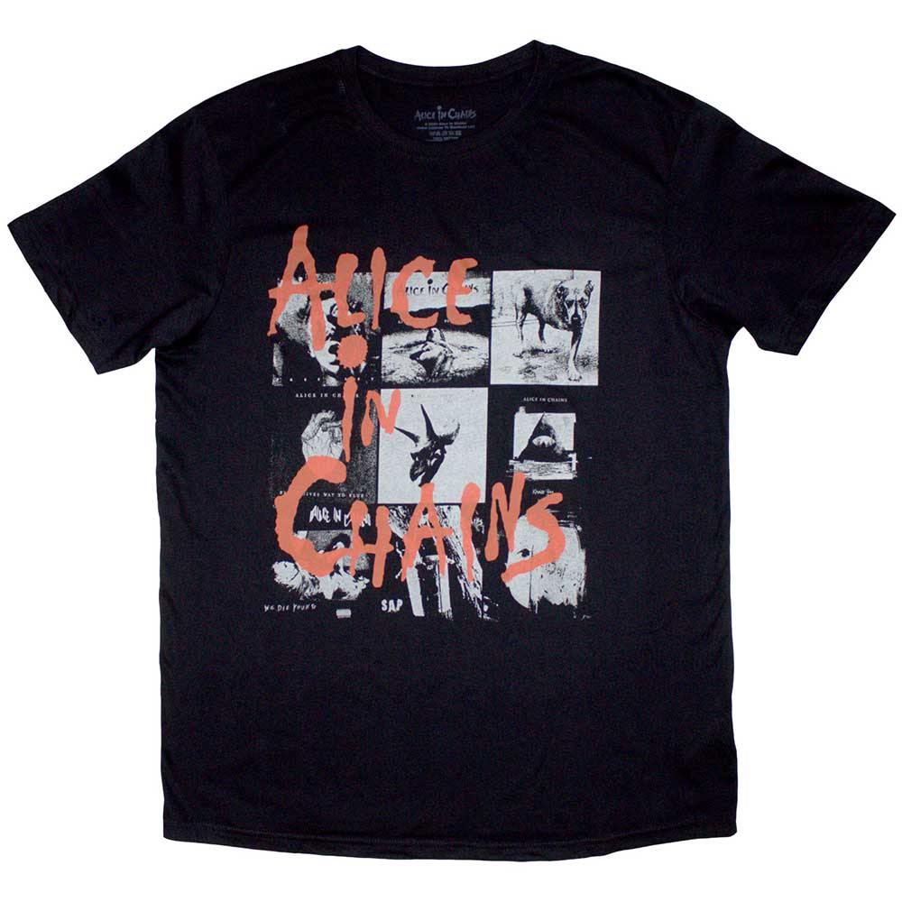 Alice In Chains Unisex T-Shirt: Albums Montage (Black)
