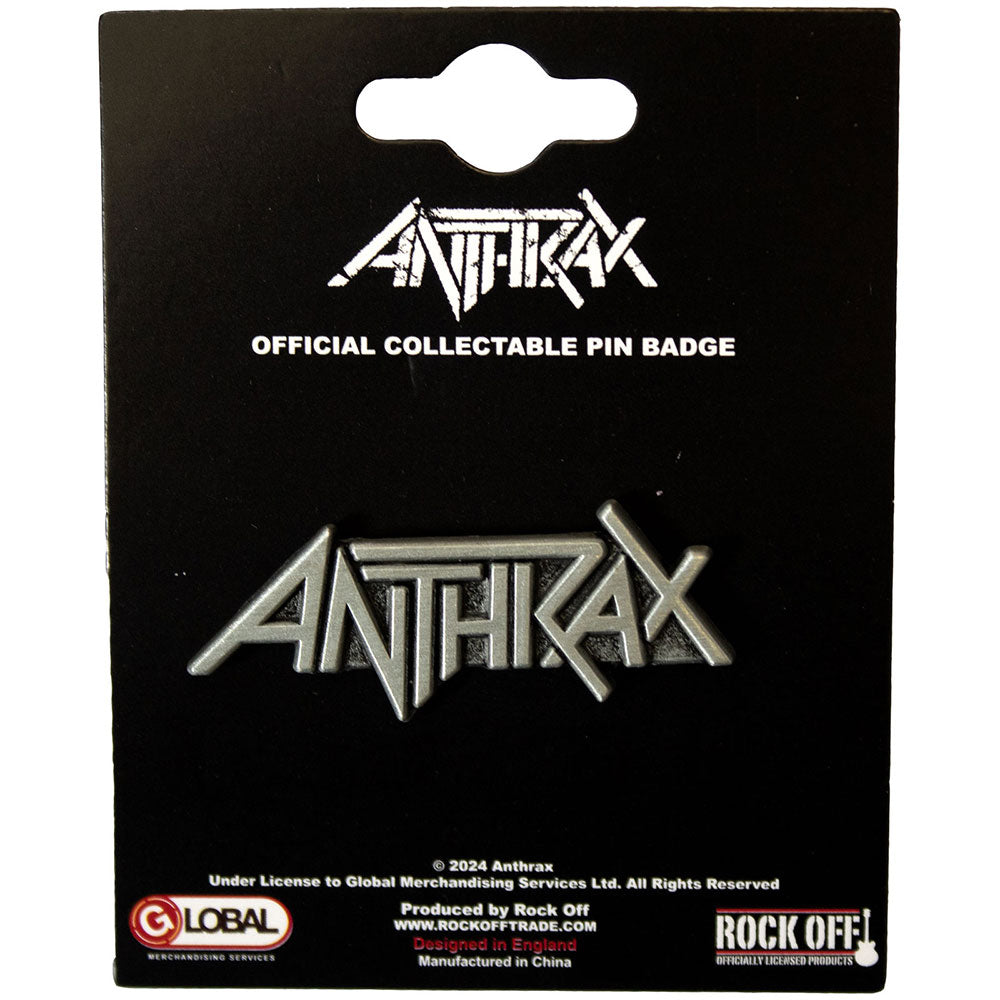 Anthrax Pin Badge: Logo 