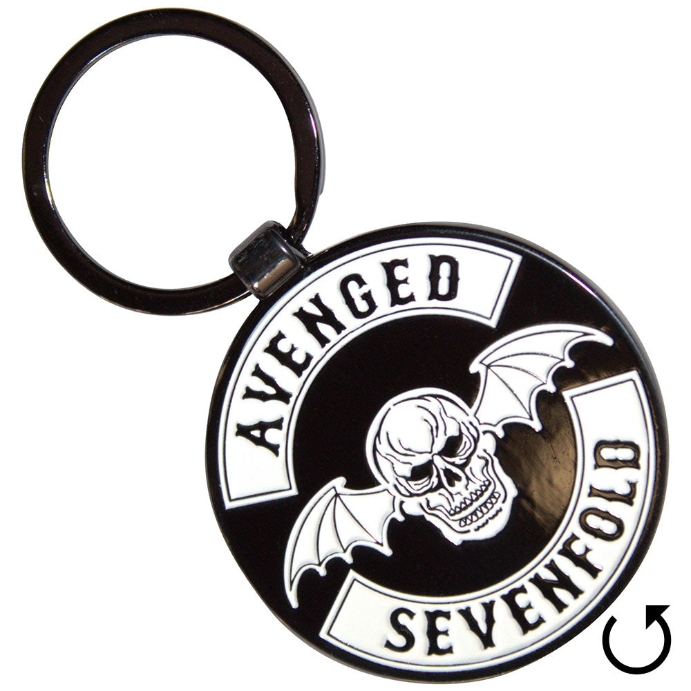 Avenged Sevenfold Keychain: Deathbat Crest (Double Sided) 