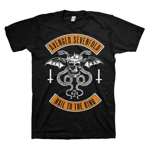 Avenged Sevenfold Unisex T-Shirt: Hail to the King (Black)