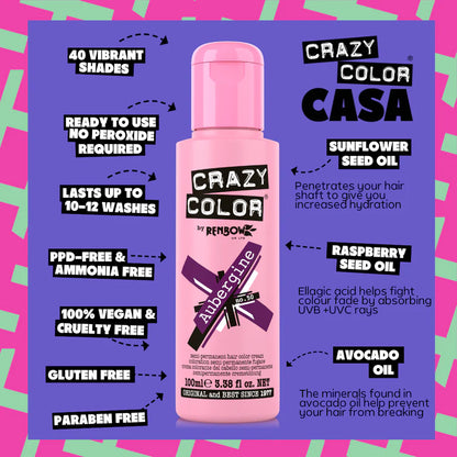 Crazy Color Aubergine