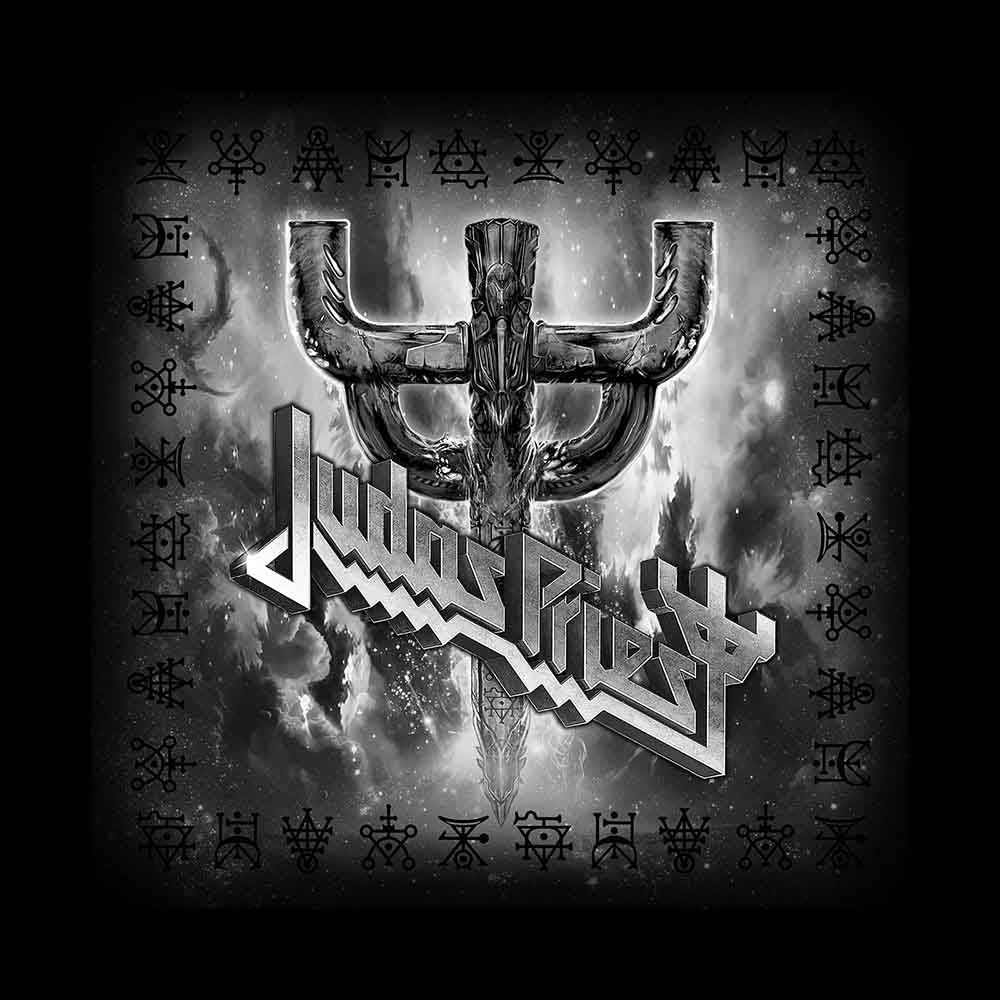 Judas Priest Unisex Bandana: Logo &amp;amp; Fork (Black)