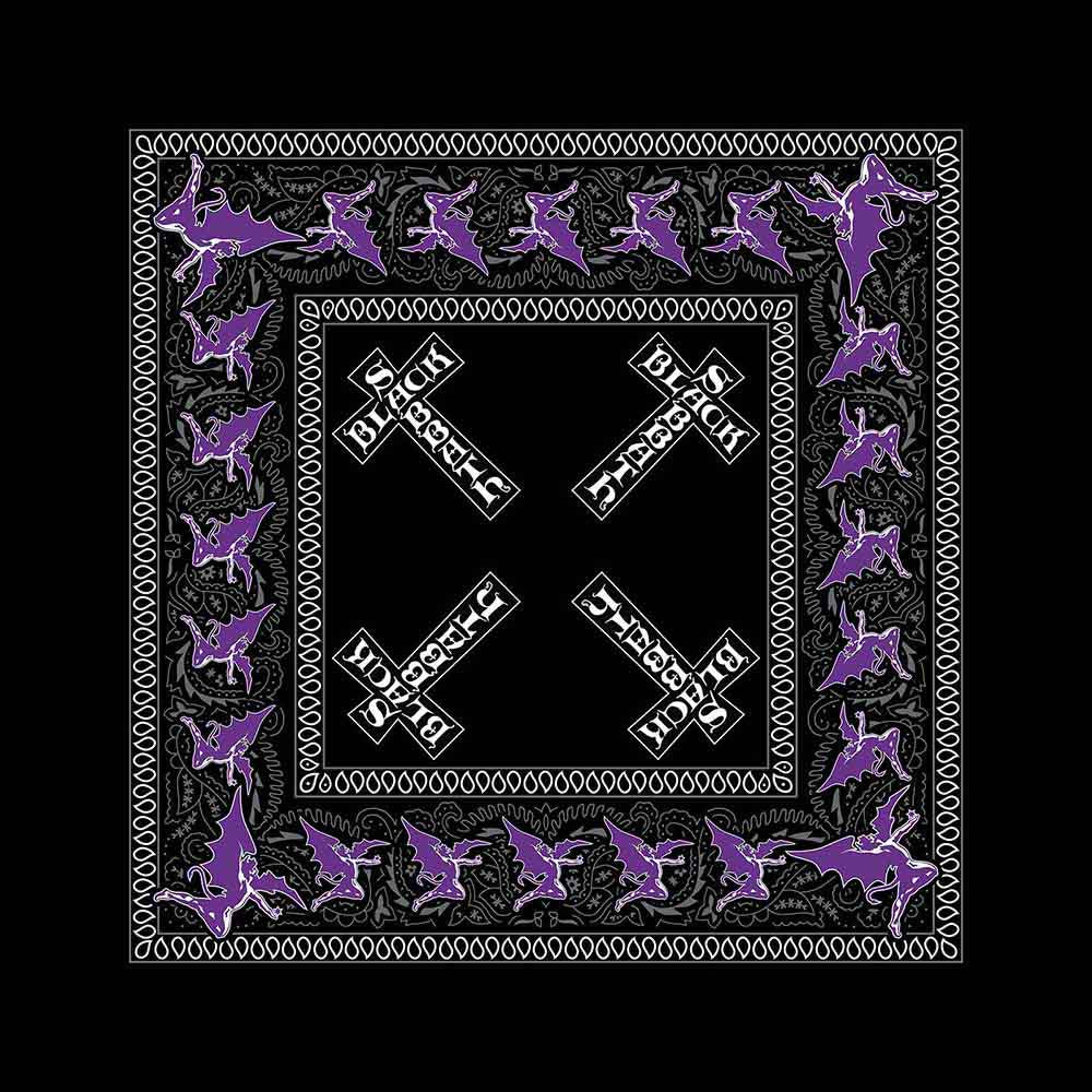 Black Sabbath Unisex Bandana: Cross Logo (Black)