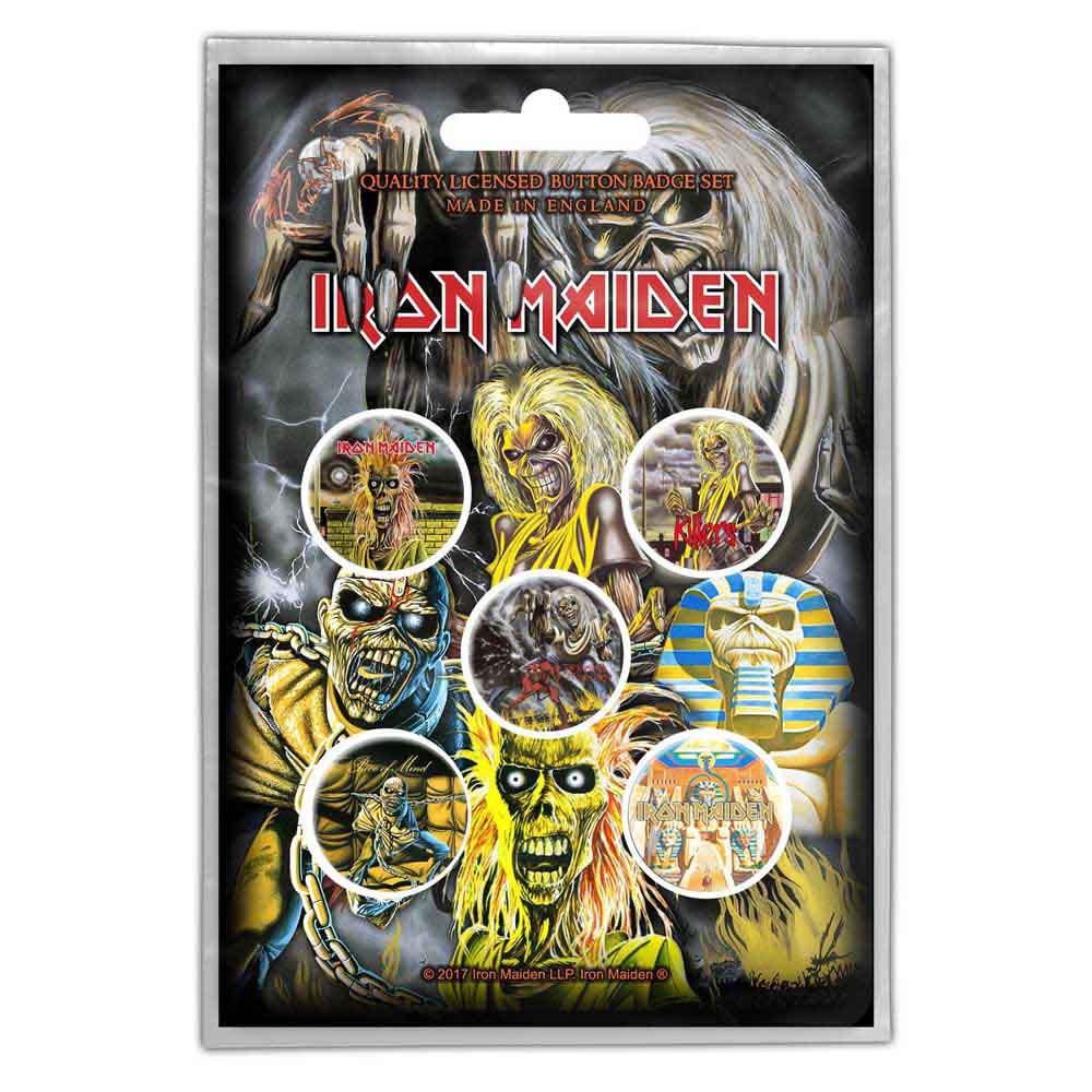 Iron Maiden Button Badge Pack: Early Albums 