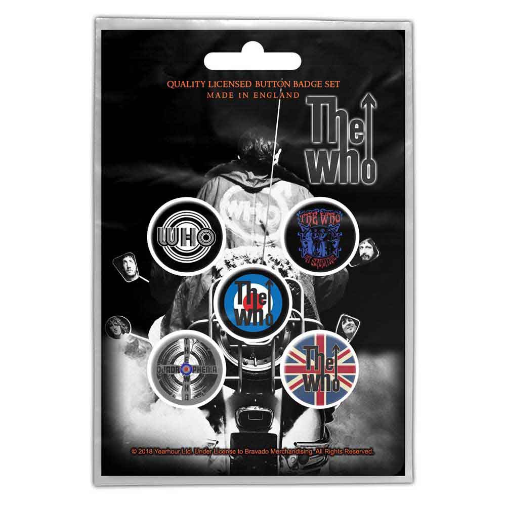The Who Button Badge Pack: Quadrophenia 
