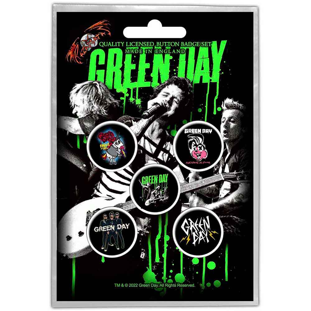 Green Day Button Badge Pack: Revolution 