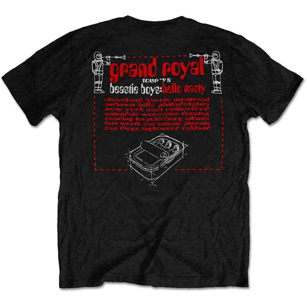 Beastie Boys Unisex T-Shirt: Hello Nasty (Black) (Back Print)