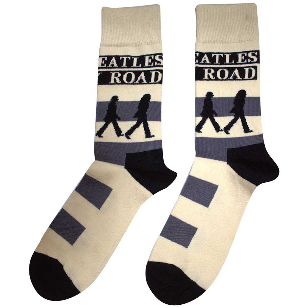 The Beatles Unisex Ankle Socks: Abbey Road Crossing (Natural) (UK Size 7 - 11)