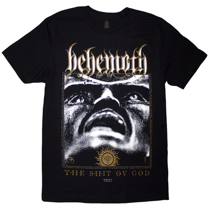 Behemoth Unisex T-Shirt: The Shit Ov God Reign In Hell (Black) (Back Print)