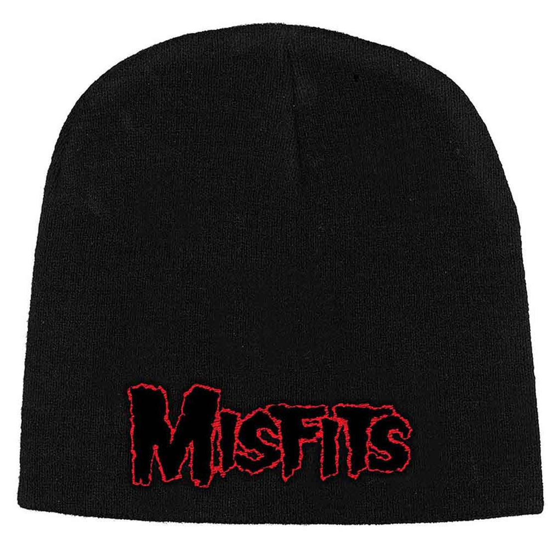 Misfits Unisex Beanie Hat: Red Logo (Black)
