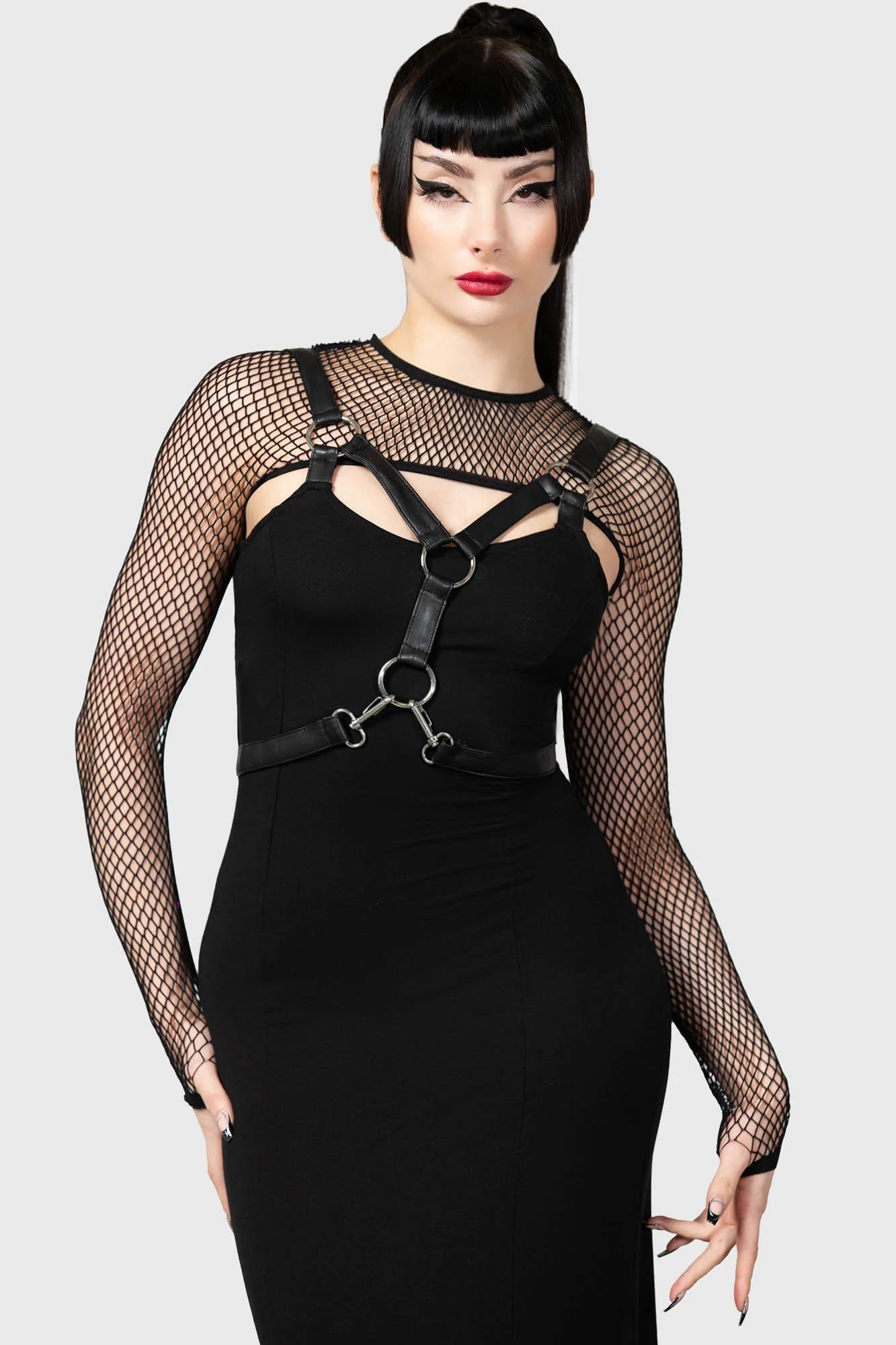 Bite Me Fishnet Bolero (✦ Killstar)