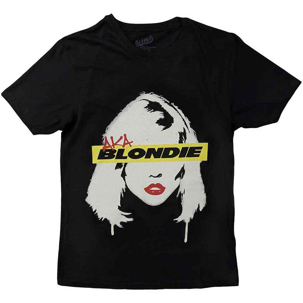 Blondie Unisex T-Shirt: AKA Eyestrip (Black)