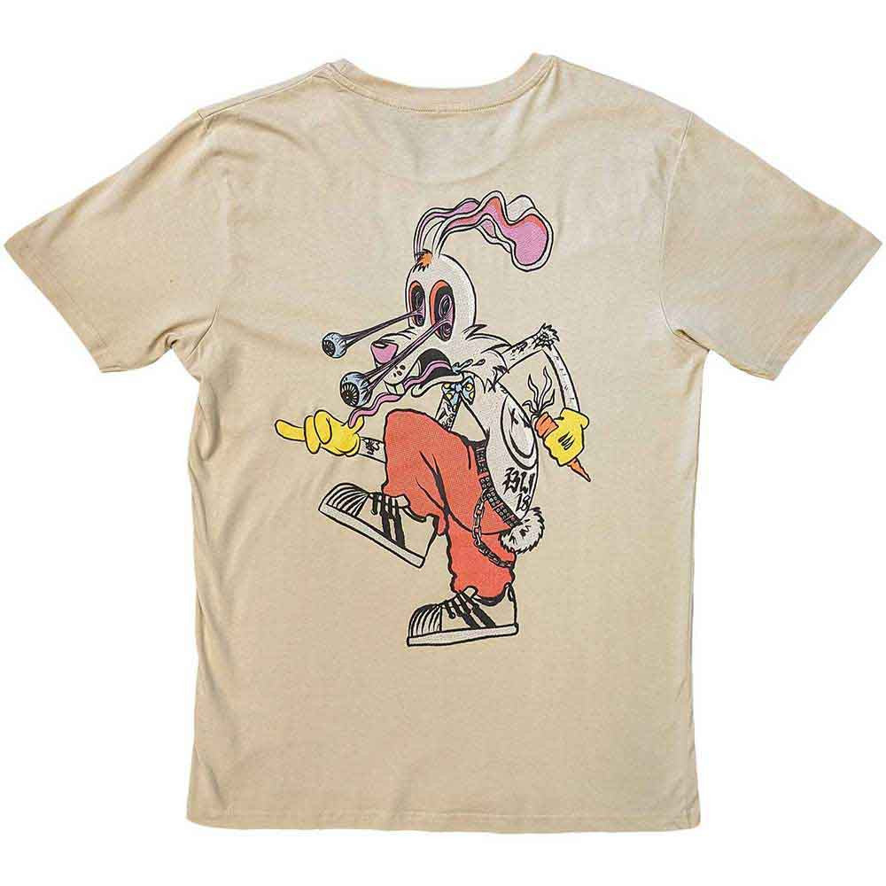 Blink-182 Unisex T-Shirt: Roger Rabbit (Natural) (Back Print)