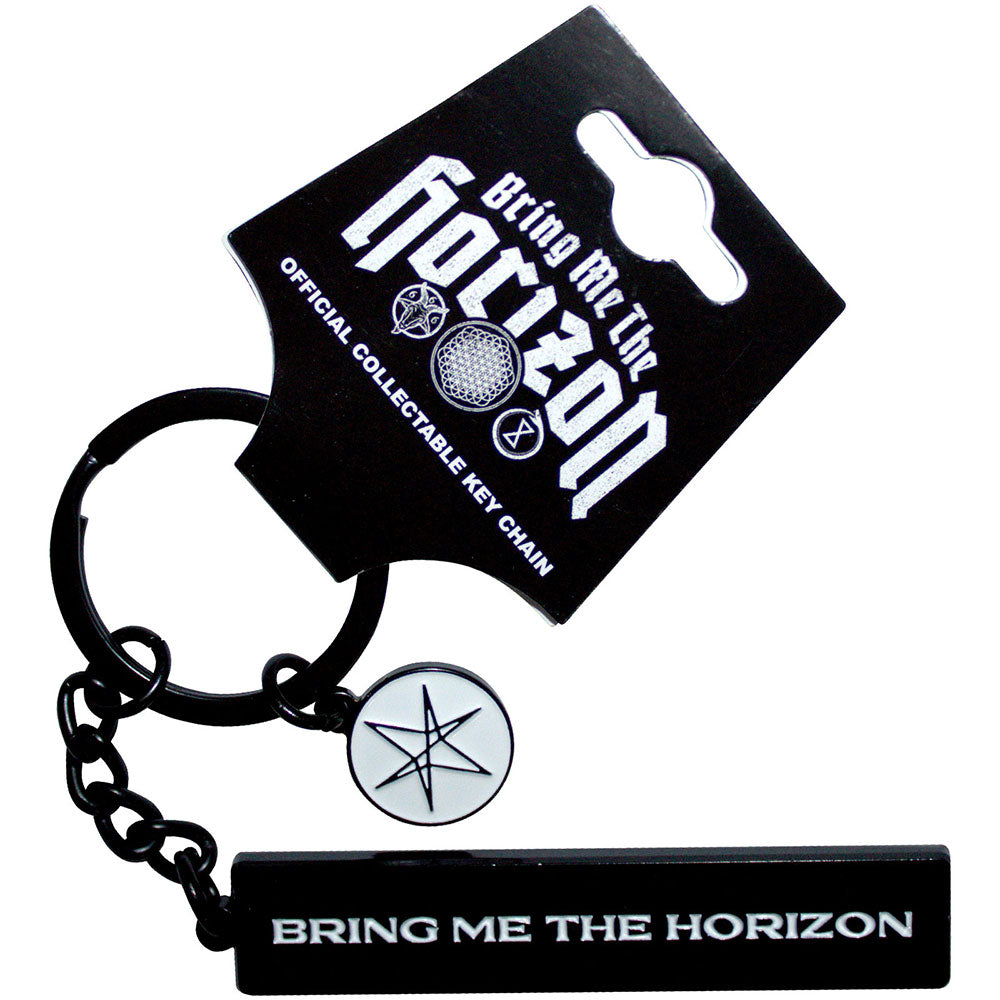 Bring Me The Horizon Keychain: Text Logo 6-Point Star Charm 