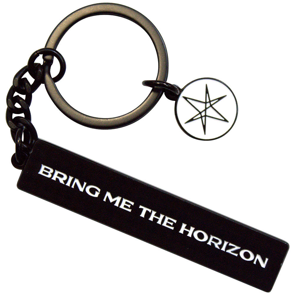 Bring Me The Horizon Keychain: Text Logo 6-Point Star Charm 