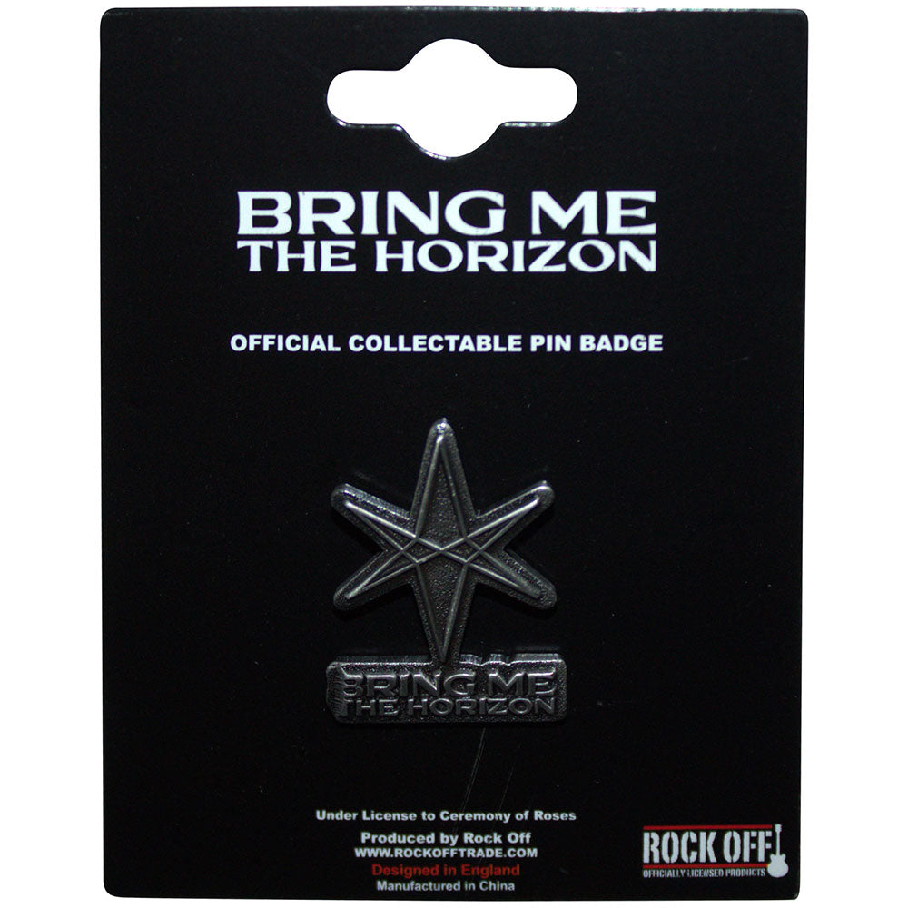 Bring Me The Horizon Pin Badge: 6-Point Star
