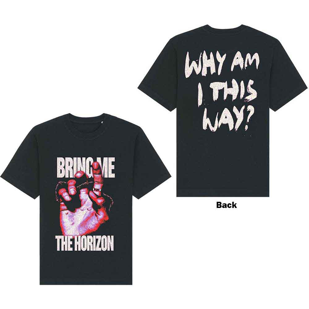 Bring Me The Horizon Unisex T-Shirt: Lost (Black) (Back Print)
