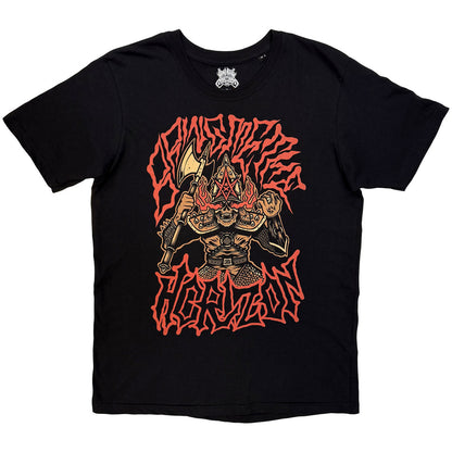 Bring Me The Horizon Unisex T-Shirt: Warrior (Black) (Back Print)