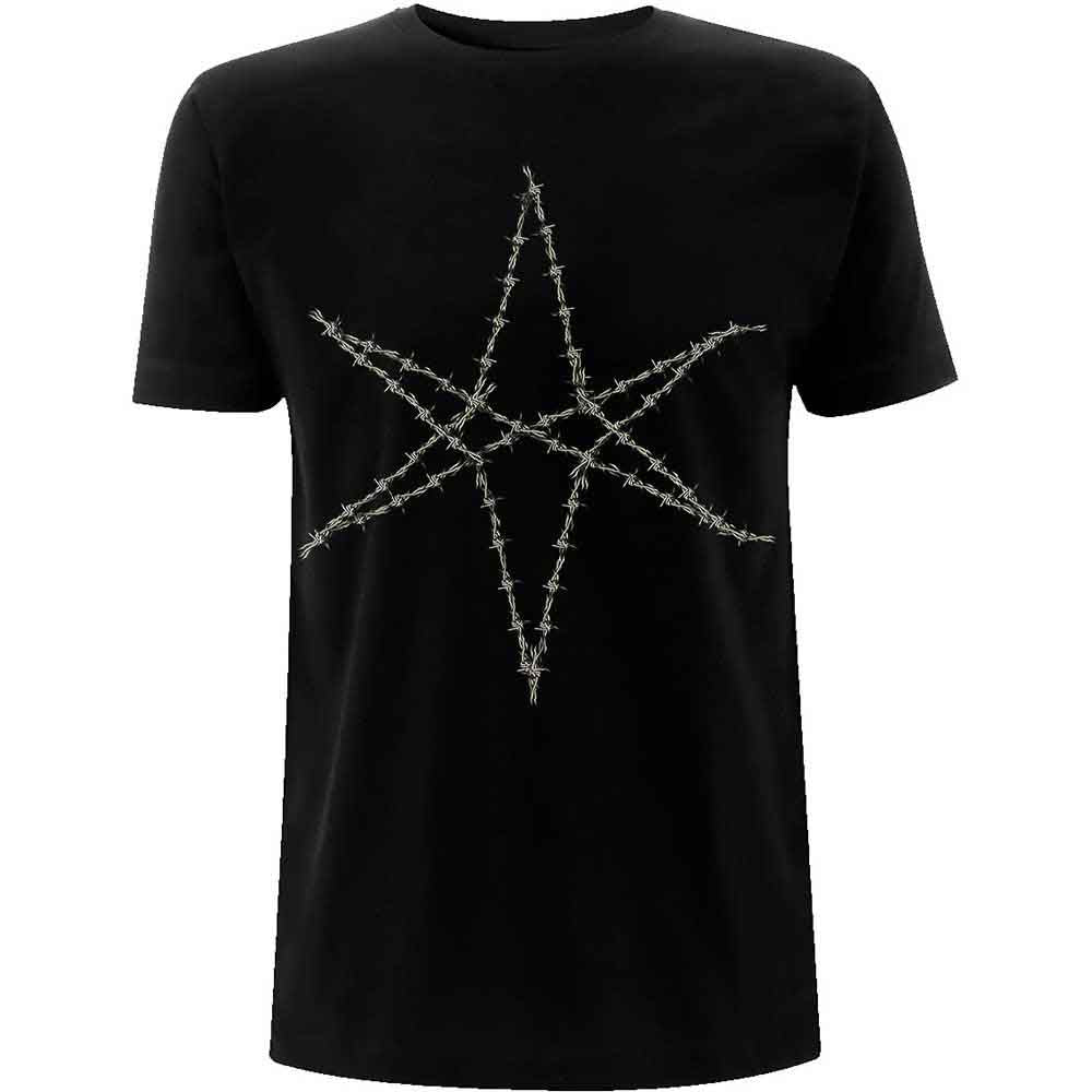 Bring Me The Horizon Unisex T-Shirt: Barbed Wire (Black) (Back Print)
