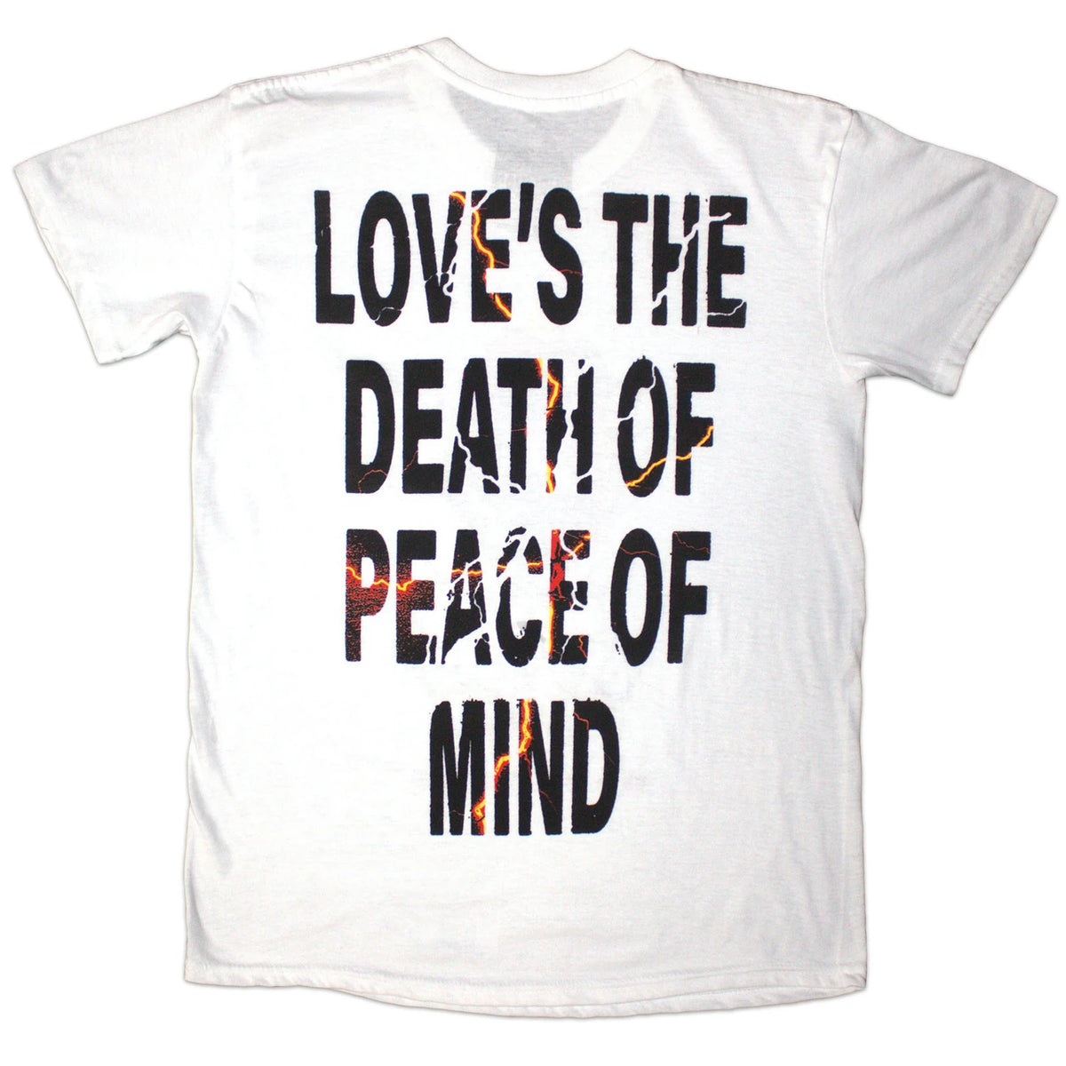 Bad Omens Unisex T-Shirt: The Death Of Peace Of Mind (White) (Back Print)