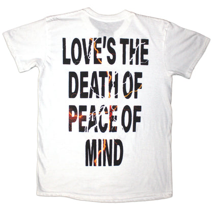 Bad Omens Unisex T-Shirt: The Death Of Peace Of Mind (White) (Back Print)