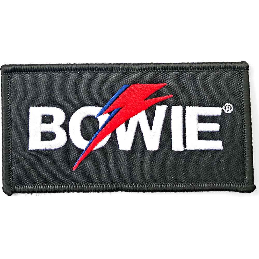 David Bowie Standard Patch: Flash Logo 