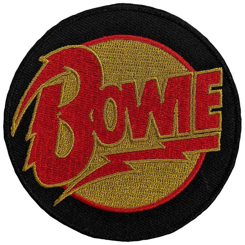 David Bowie Standard Patch: Diamond Dogs Logo Circle 