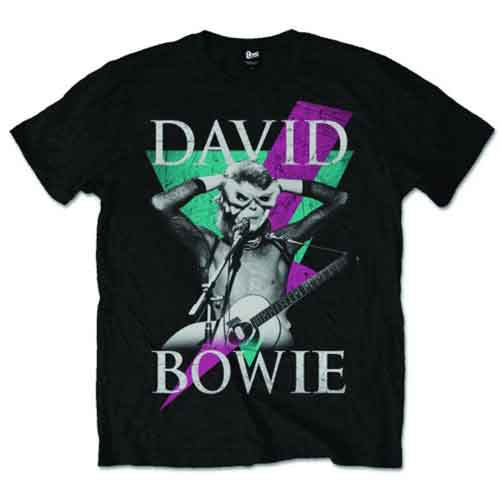 David Bowie Unisex T-Shirt: Thunder (Black) 