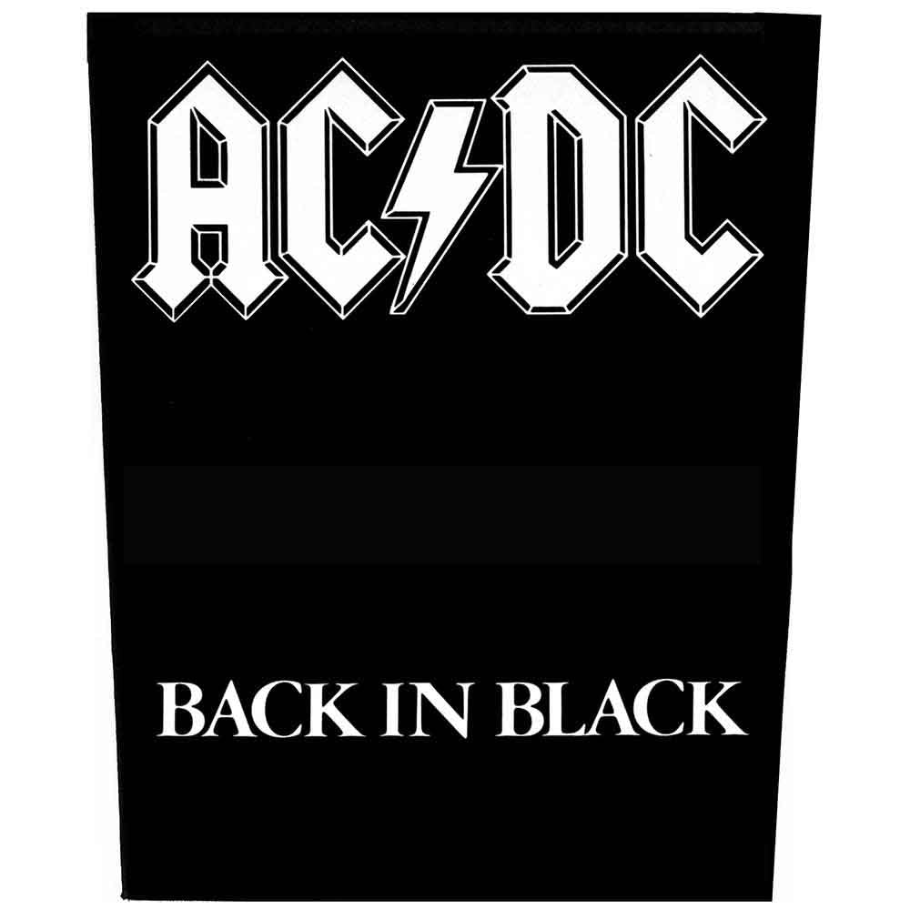 AC/DC Back Patch: Back in Black – RATTLESNAKE