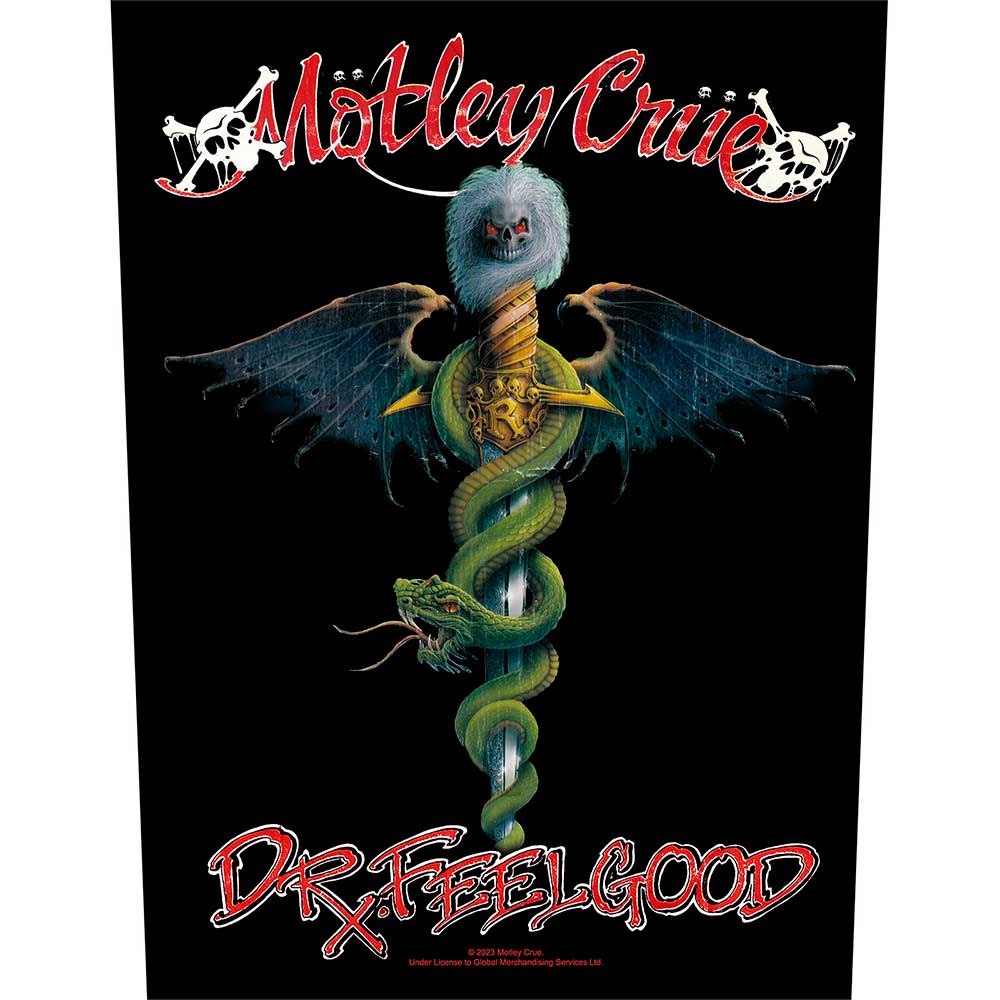 Motley Crue Back Patch: Dr Feelgood 