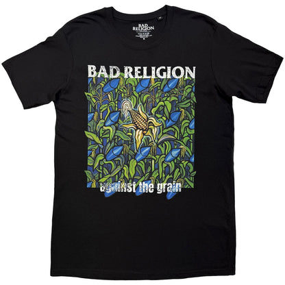 Bad Religion Unisex T-Shirt: Against The Grain Tour 91 (Black) (Back Print) 