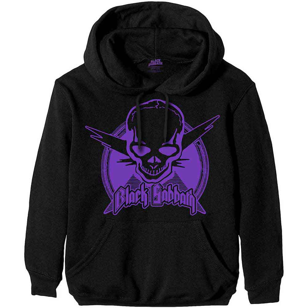 Black Sabbath Unisex Pullover Hoodie: Aviation Skull (Black)