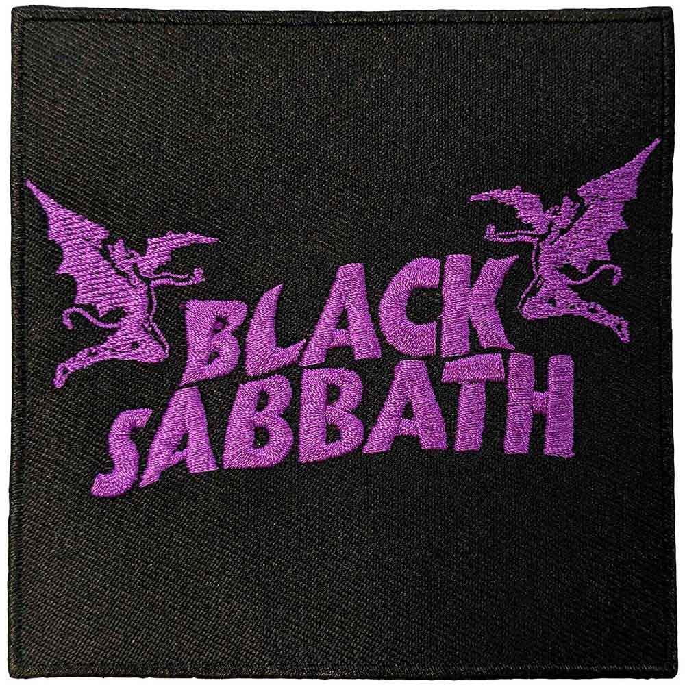 Black Sabbath Standard Patch: Wavy Logo &amp;amp; Daemons