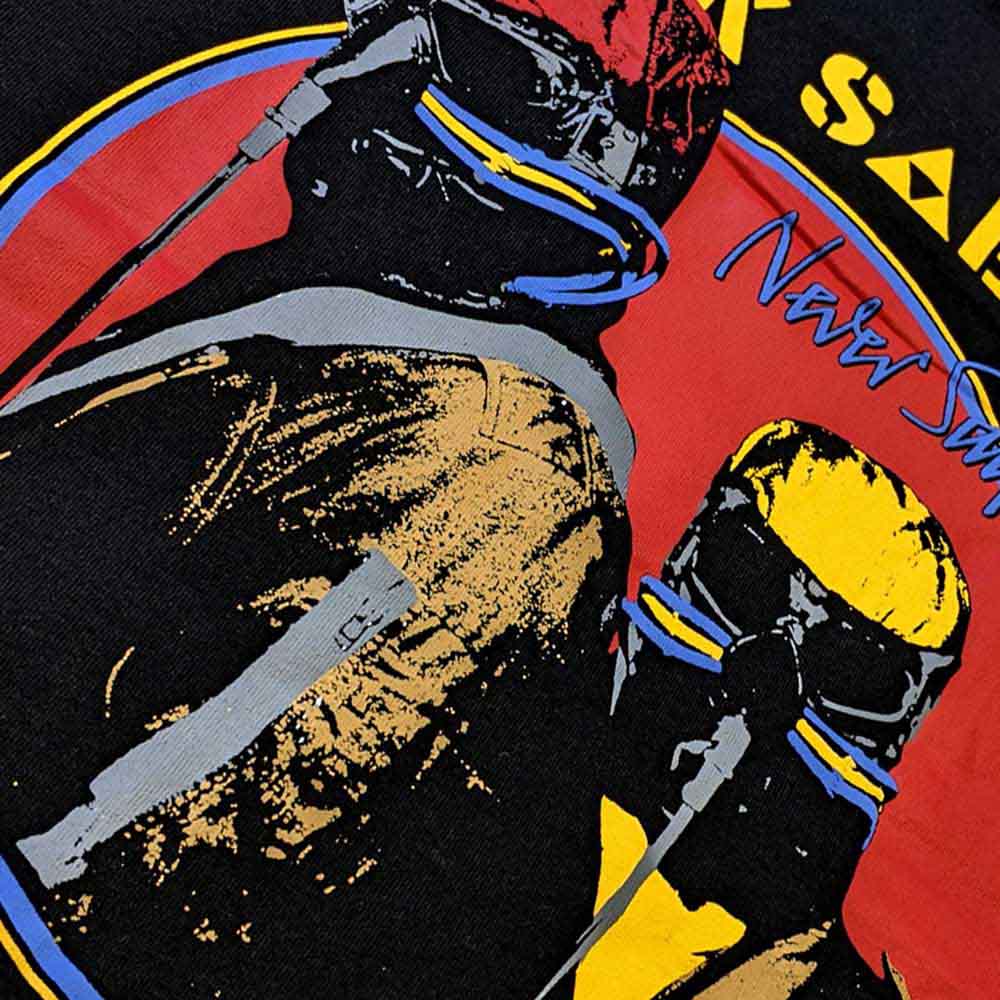 Black Sabbath Unisex Ringer T-Shirt: Never Say Die (Black &amp; Orange)