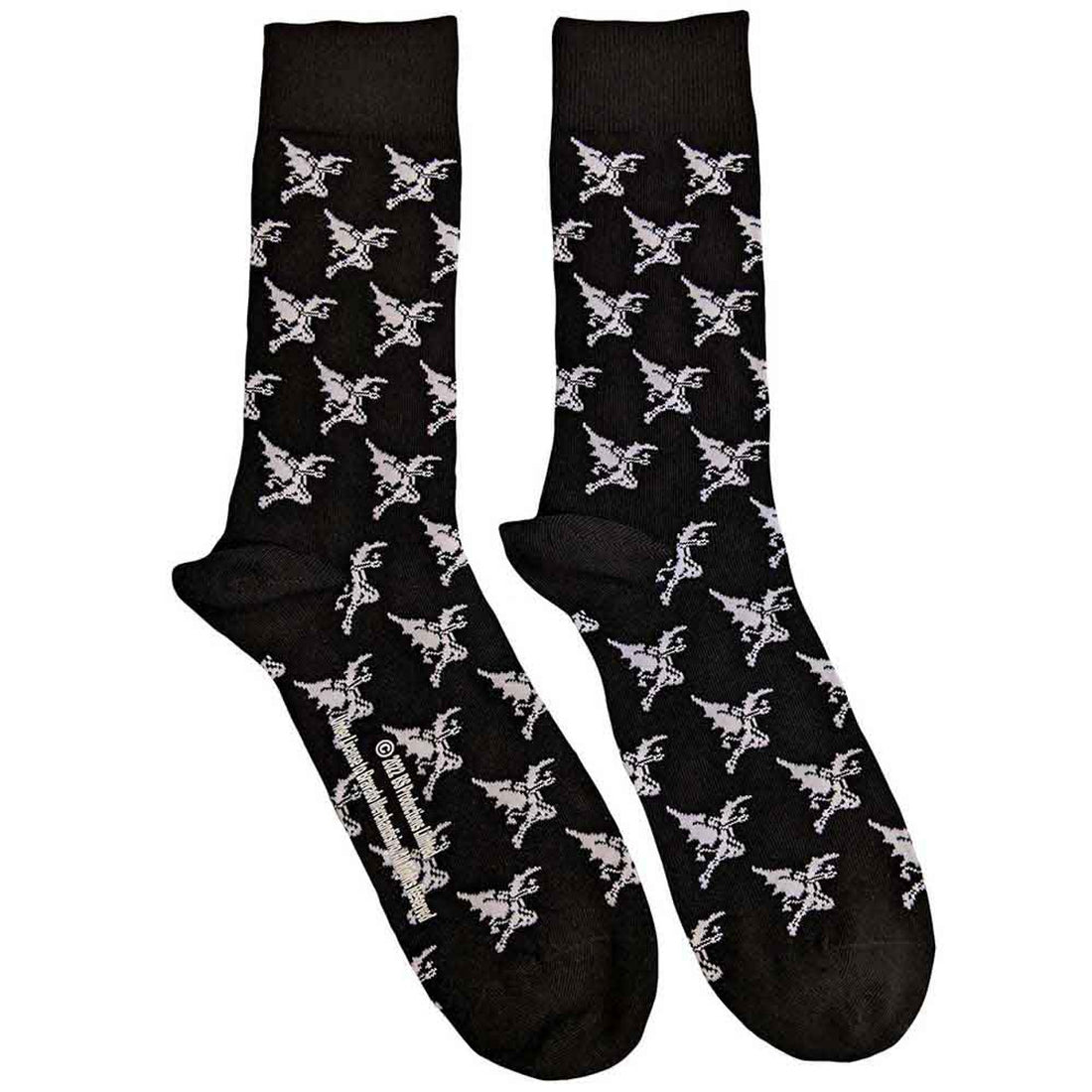 Black Sabbath Unisex Ankle Socks: Demon Pattern (Black) (UK Size 7 - 11)
