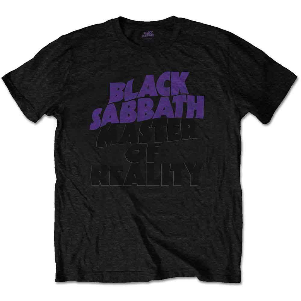 Black Sabbath Unisex T-Shirt: Masters of Reality Album (Black) (Back Print)