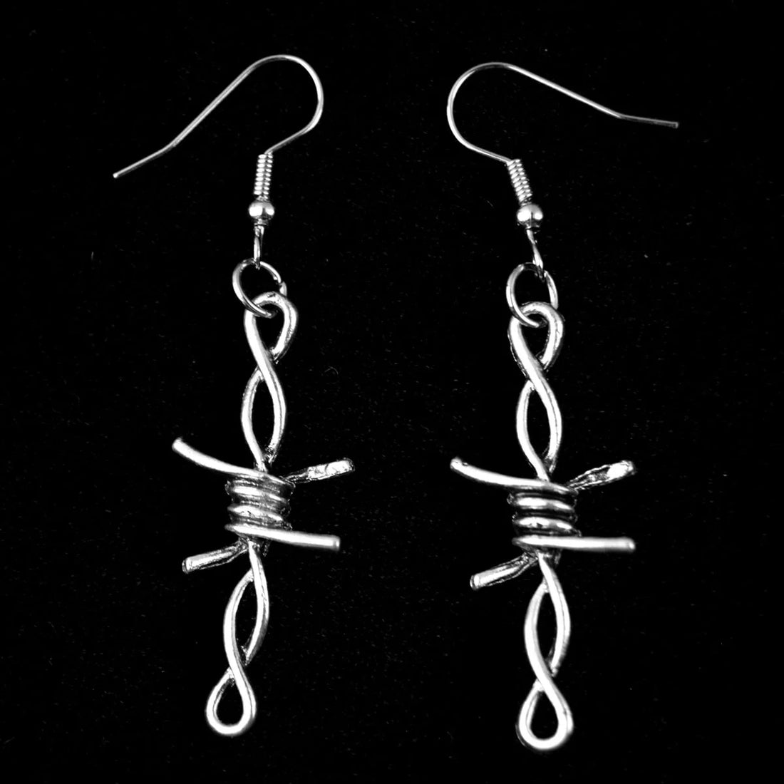 Barbed Wire Twist Earrings
