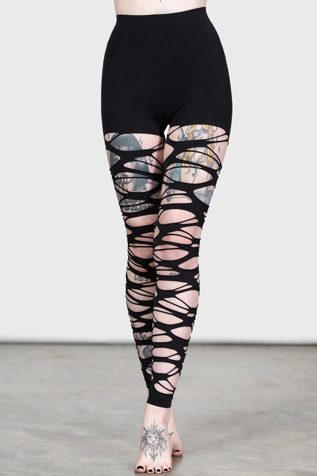 Carved Up Slashed Tights (✦ Killstar)