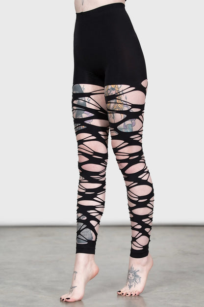 Carved Up Slashed Tights (✦ Killstar)
