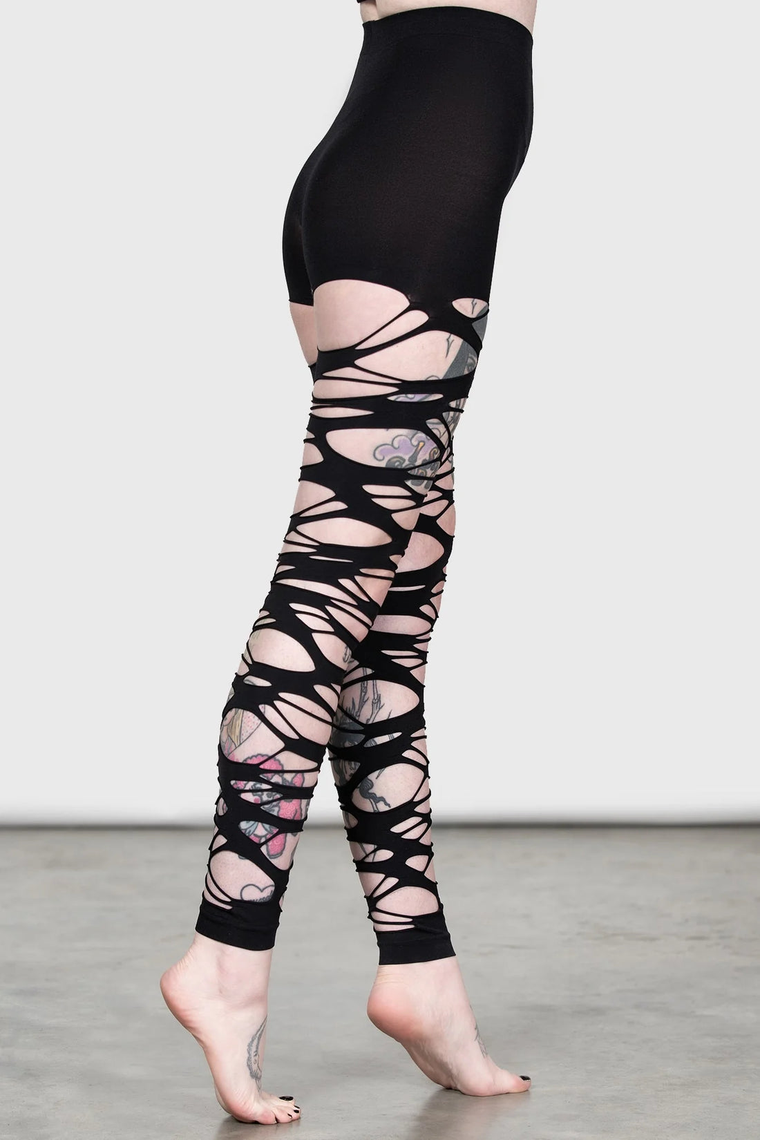Carved Up Slashed Tights (✦ Killstar)