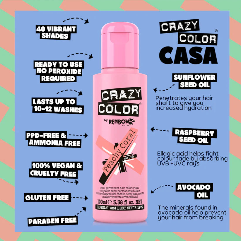 Crazy Color Peachy Coral