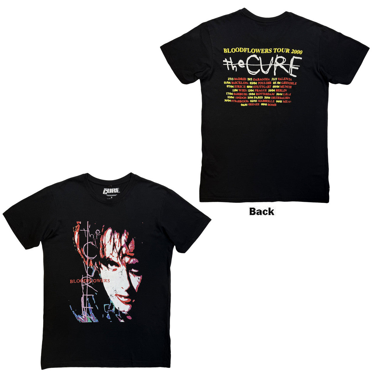 The Cure Unisex Premium Carbon T-Shirt: Bloodflowers Tour &