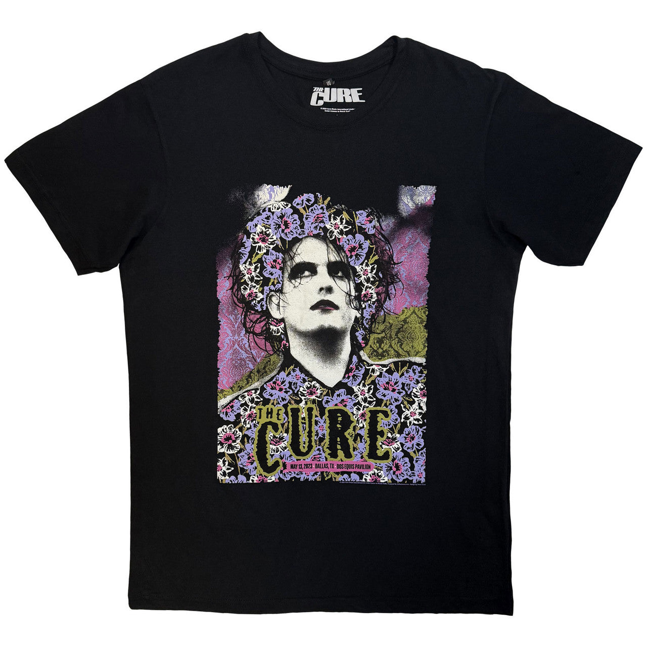 The Cure Unisex Carbon T-Shirt: Dallas Poster 05.13.23 (Black)