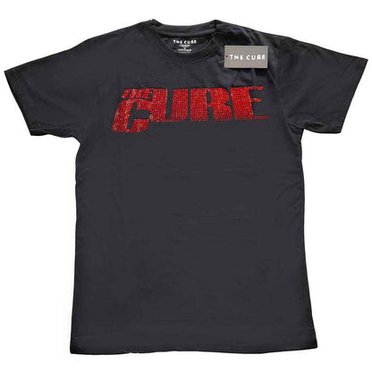 The Cure Unisex T-Shirt: Logo (Black) (Embellished)