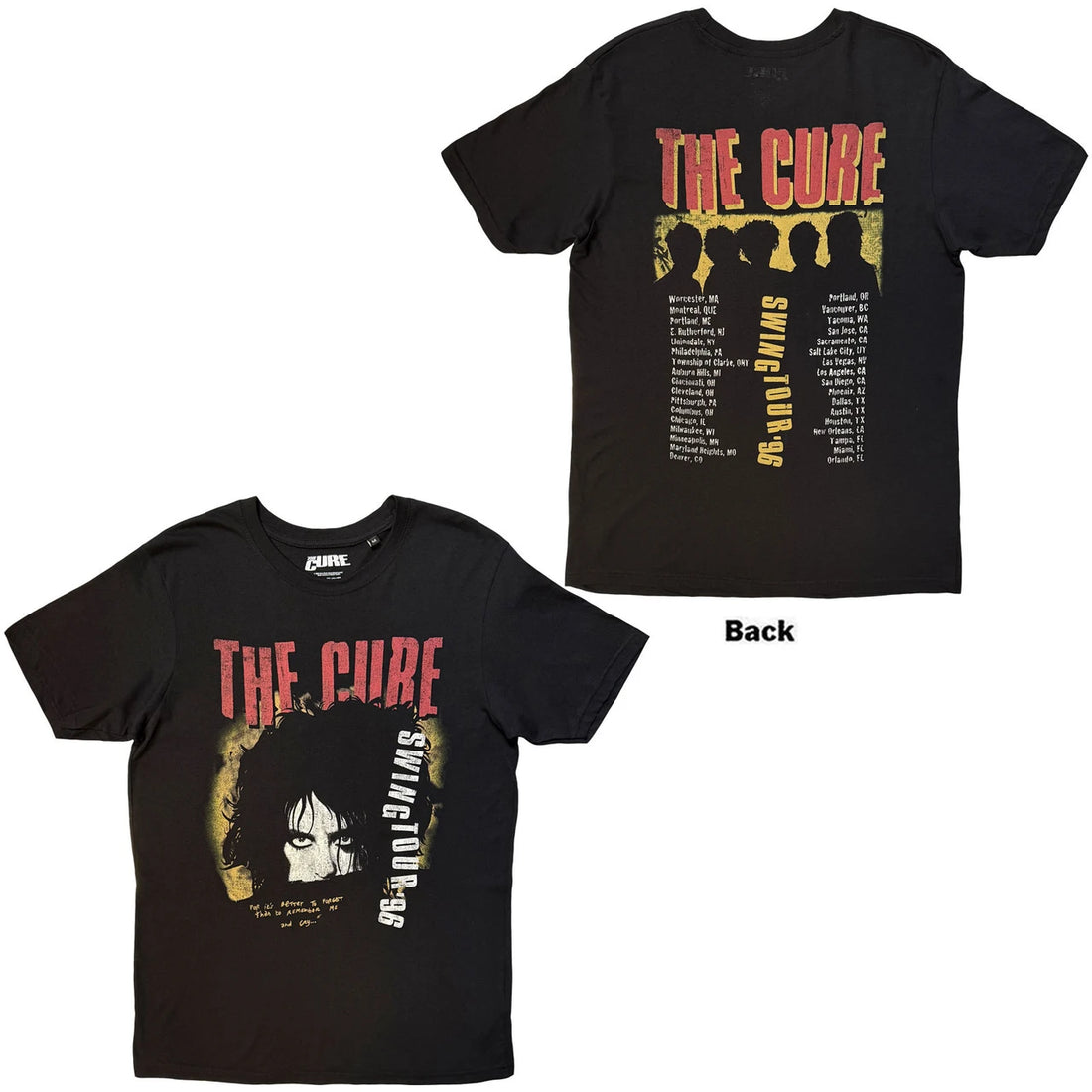 The Cure Unisex T-Shirt: Swing Tour &