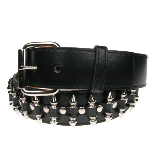 Vegan Leather Belt: Spike Bullets