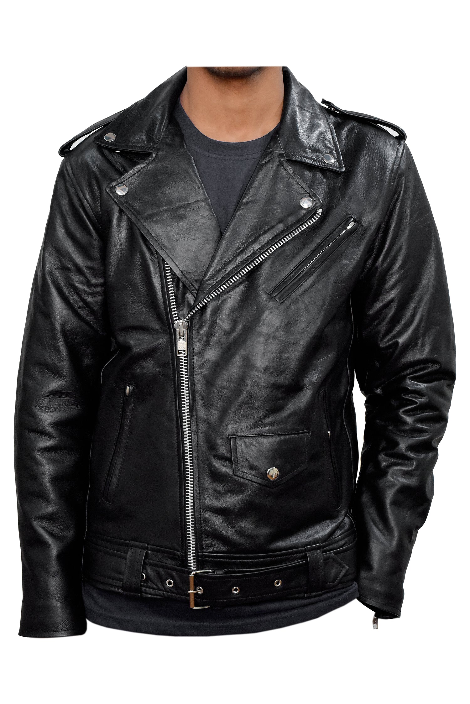 Leather Jacket (Black) (✦ British Denim Ind.)