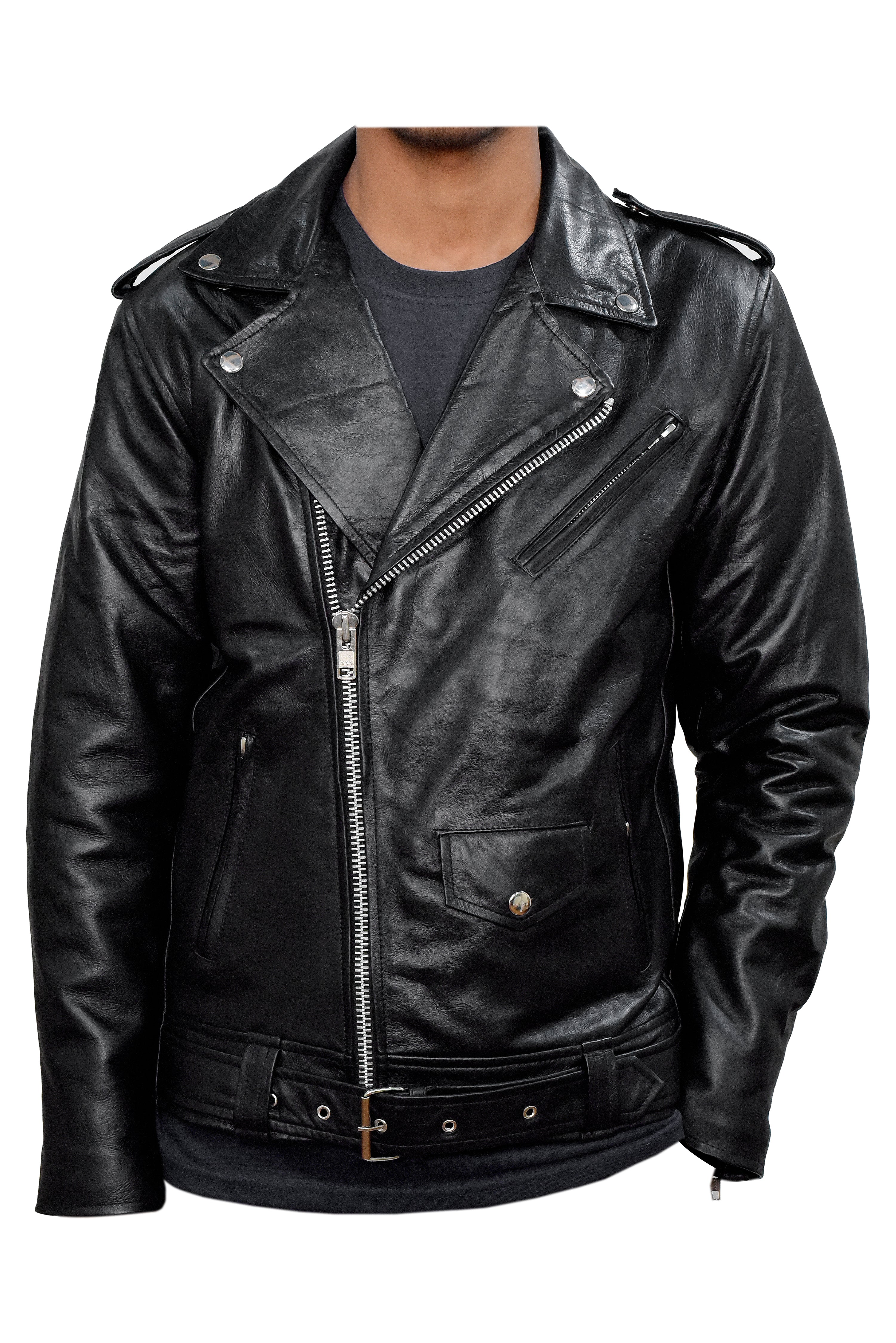 Leather Jacket (Black) (✦ British Denim Ind.)