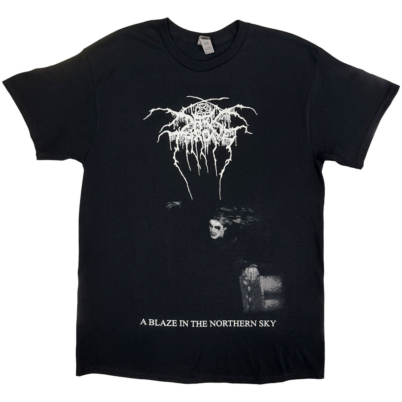 Darkthrone Unisex T-Shirt: A Blaze In The Northern Sky (Black) (Back Print)